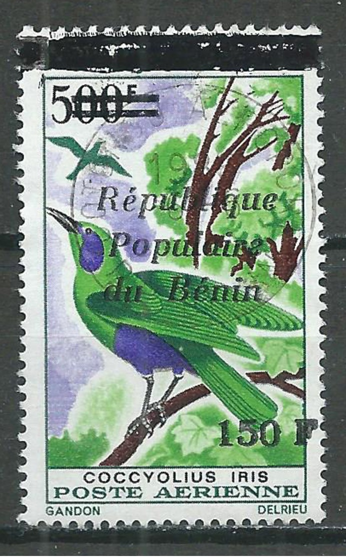 Bénin Poste Aérienne YT N°361 Etourneau Surchargé Oblitéré ° - Bénin – Dahomey (1960-...)