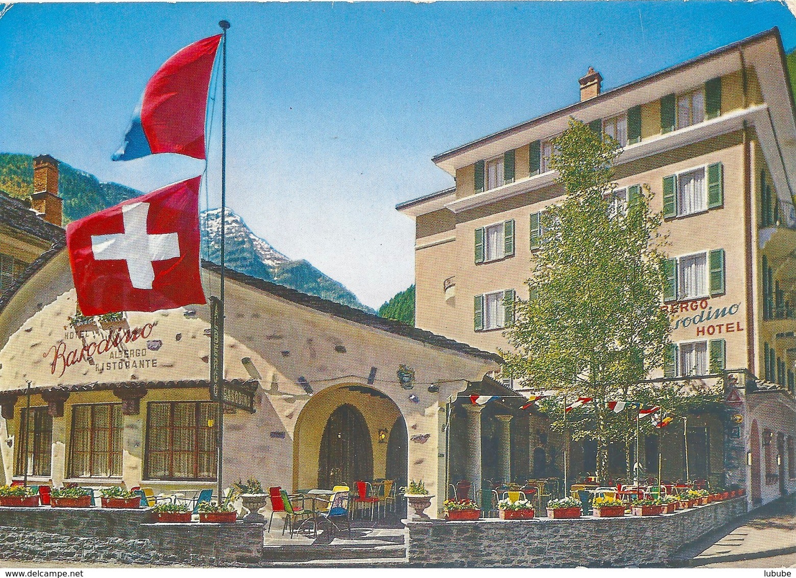 Cevio - Hotel Albergo Basodino              Ca. 1970 - Cevio