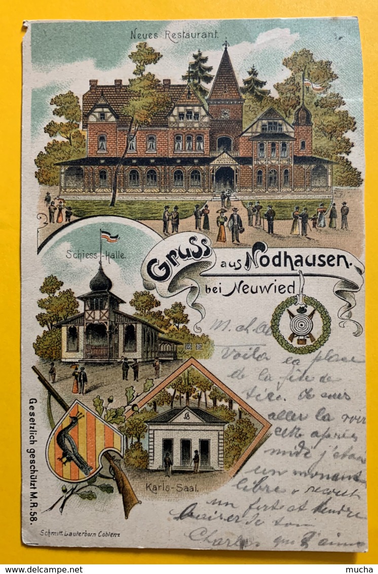 8485 - Gruss Aus Nodhausen Bei Neuwied Litho état Moyen - Nordhausen