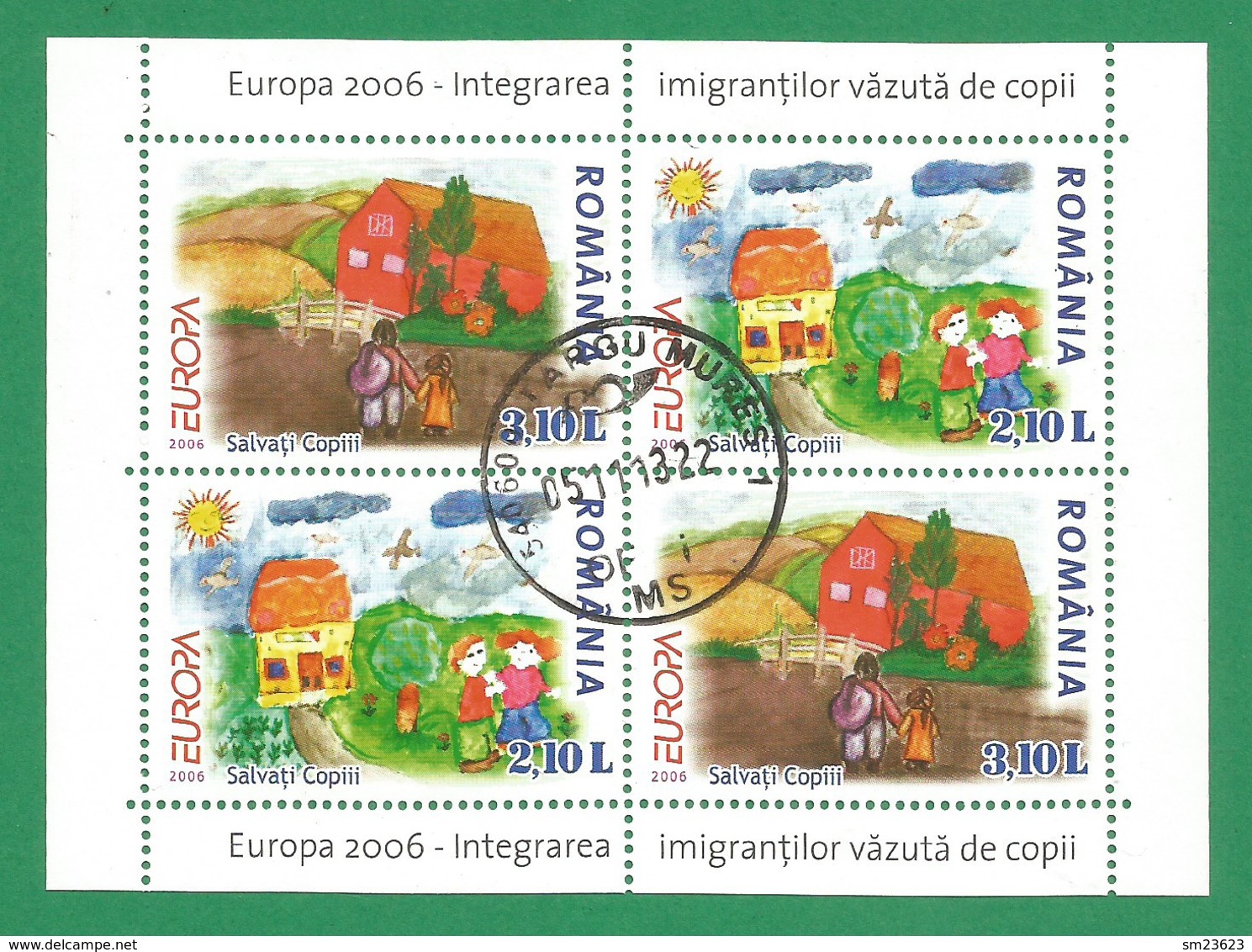 Rumänien / Romania  2006  Mi.Nr. Block 374 II , EUROPA CEPT  Integration - Gestempelt / Fine Used / (o) - 2006