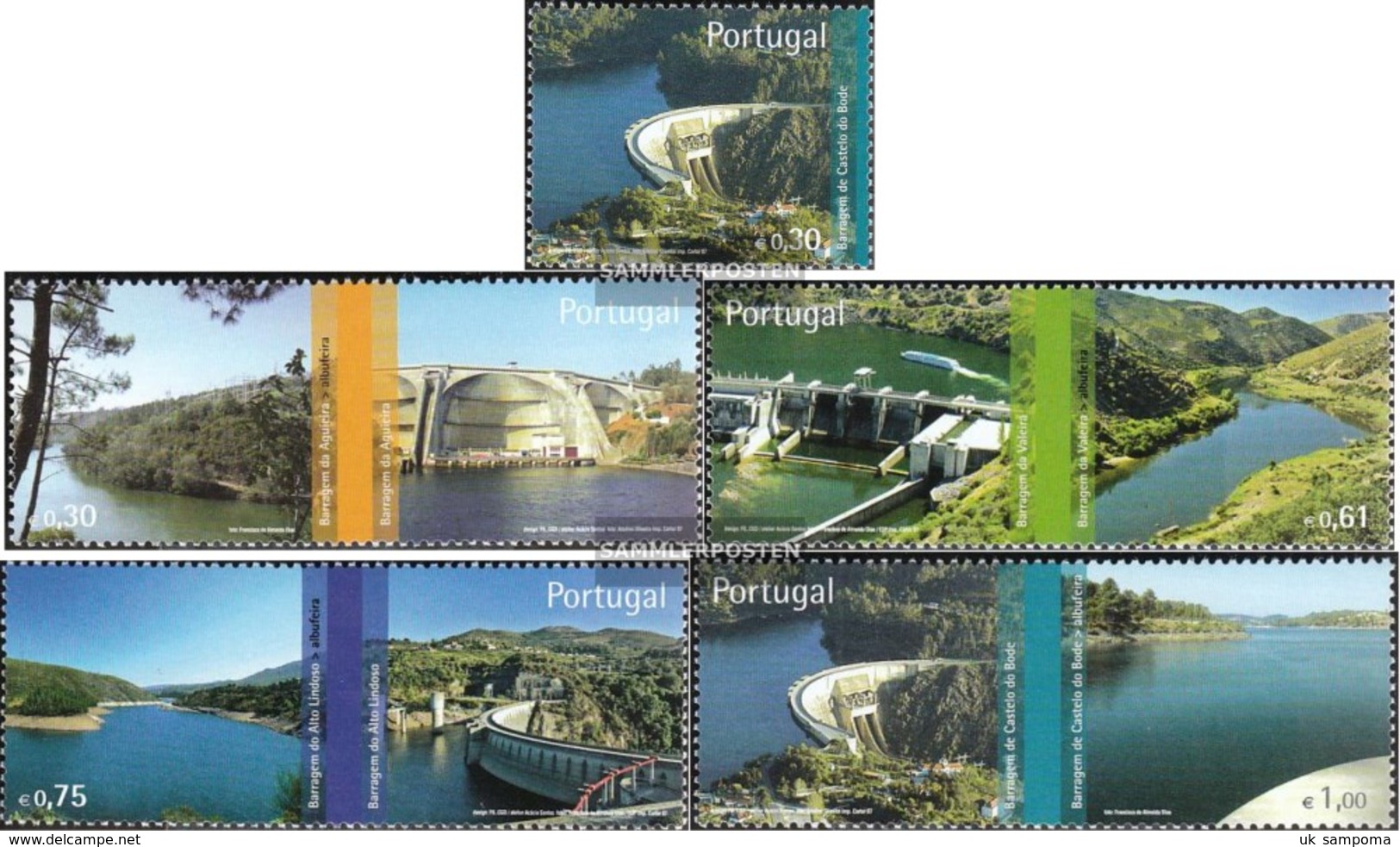 Portugal 3152-3156 (complete Issue) Unmounted Mint / Never Hinged 2007 Staudämme - Unused Stamps