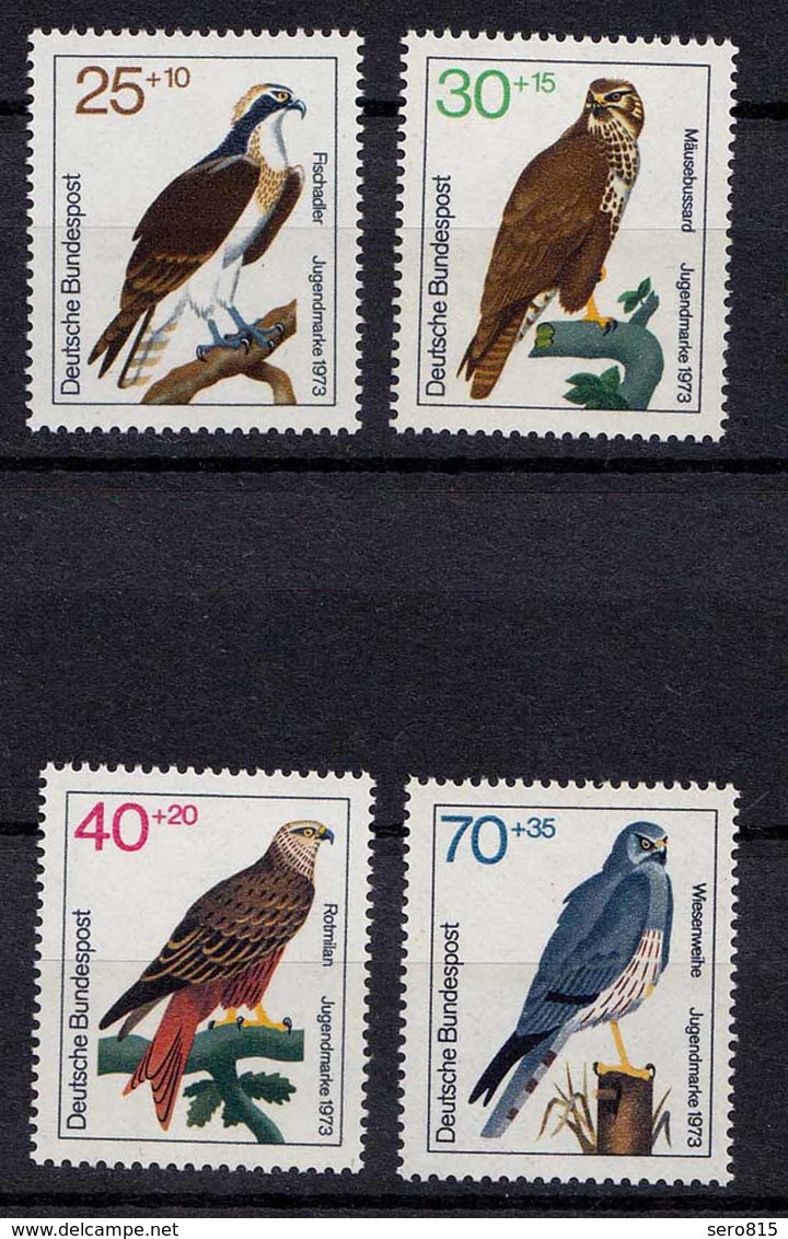 BRD GERMANY 1973 Vögel Birds Mi. 754-57 **   (b367 - Sonstige & Ohne Zuordnung