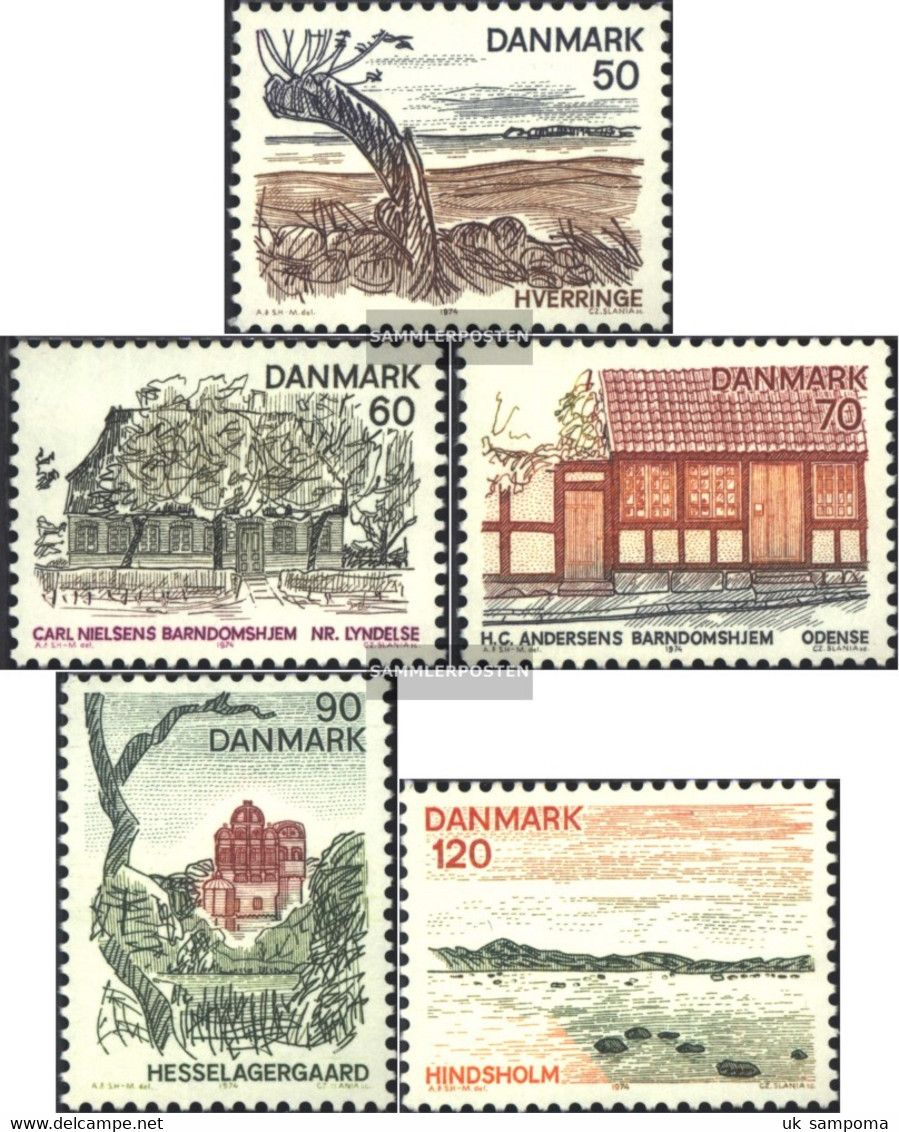 Denmark 564-568 (complete Issue) Unmounted Mint / Never Hinged 1974 Danish Regions: Fyn - Unused Stamps