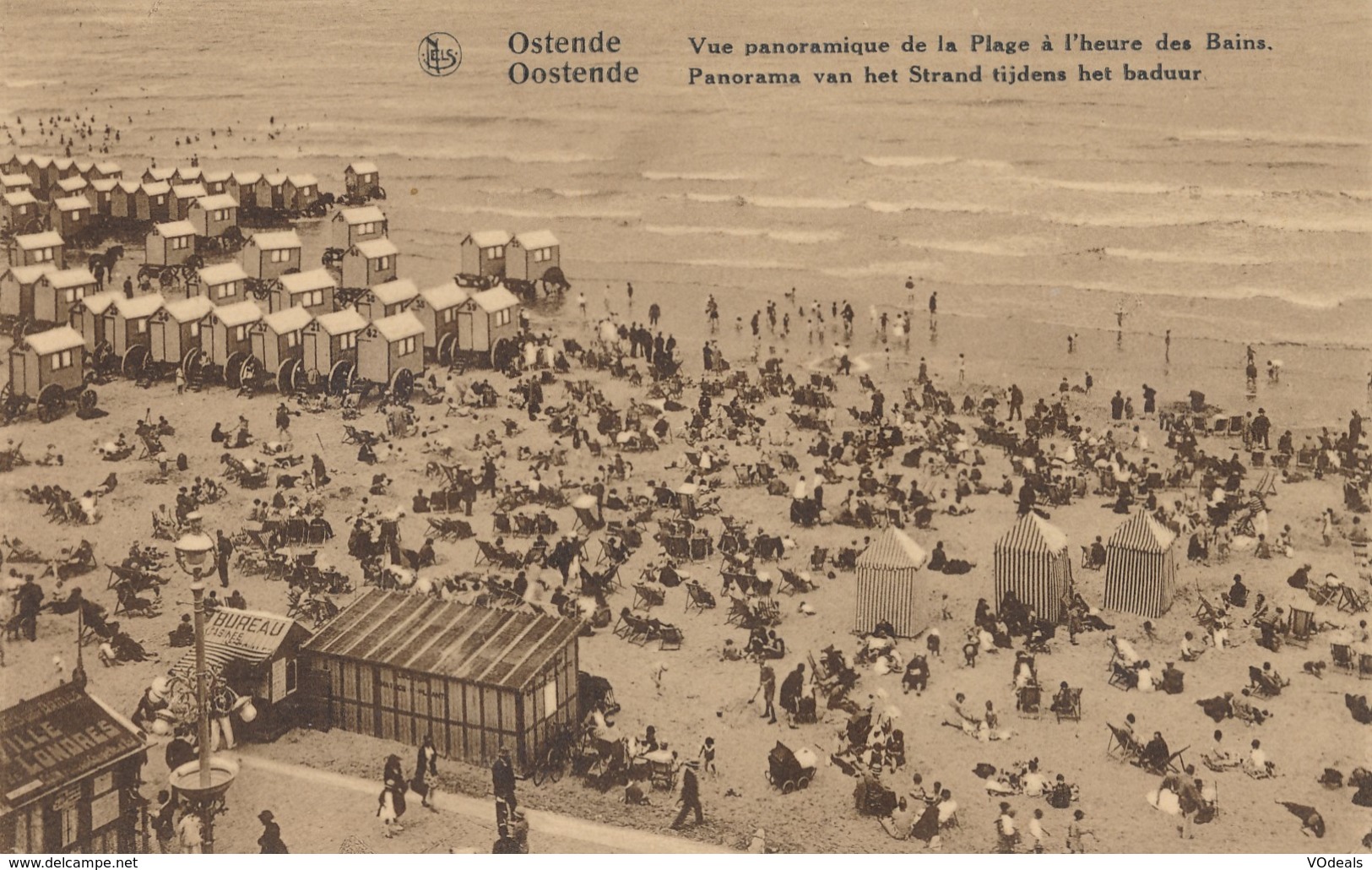 CPA - Belgique - Oostende - Ostende - Vue Panoramique De La Plage - Oostende