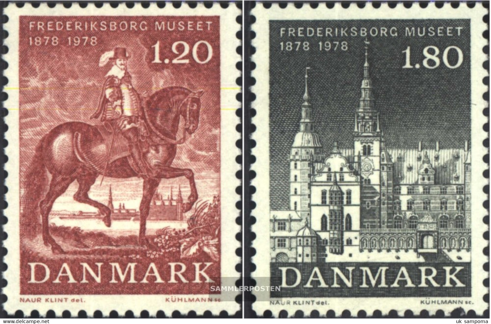 Denmark 660-661 (complete Issue) Unmounted Mint / Never Hinged 1978 National Historic Sites Museum - Unused Stamps