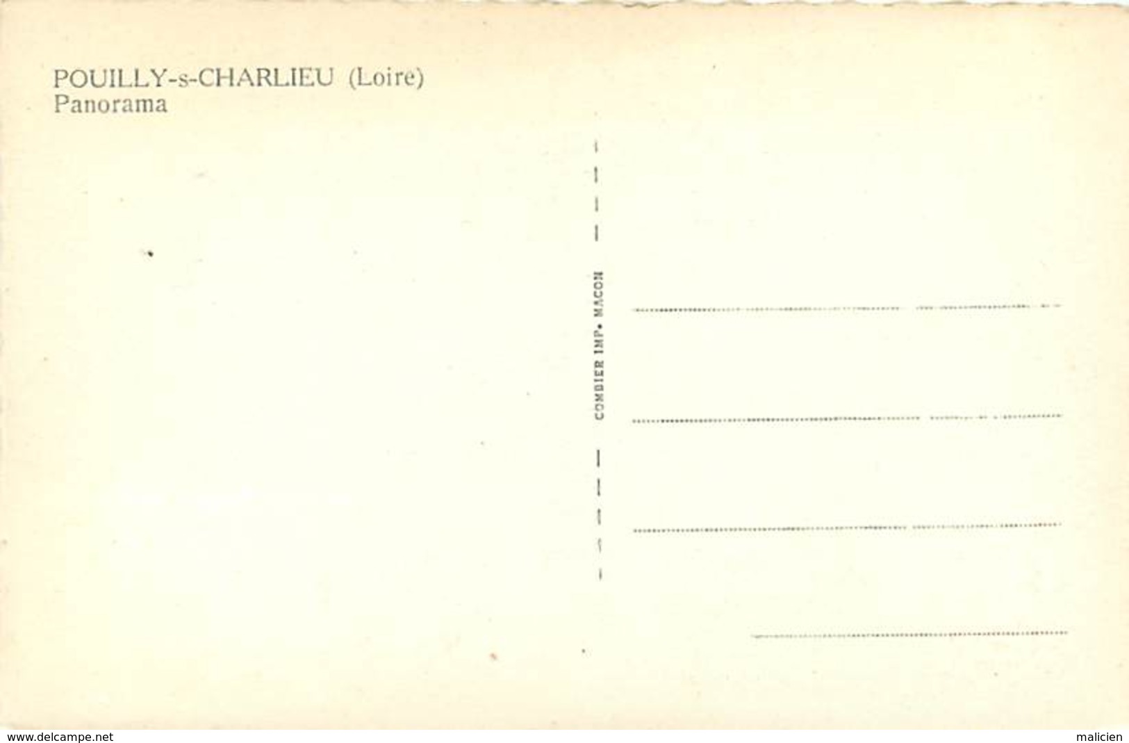 -dpts Div. -ref-AH611- Loire - Pouilly Sous Charlieu - Panorama - Carte Bon Etat - - Autres & Non Classés