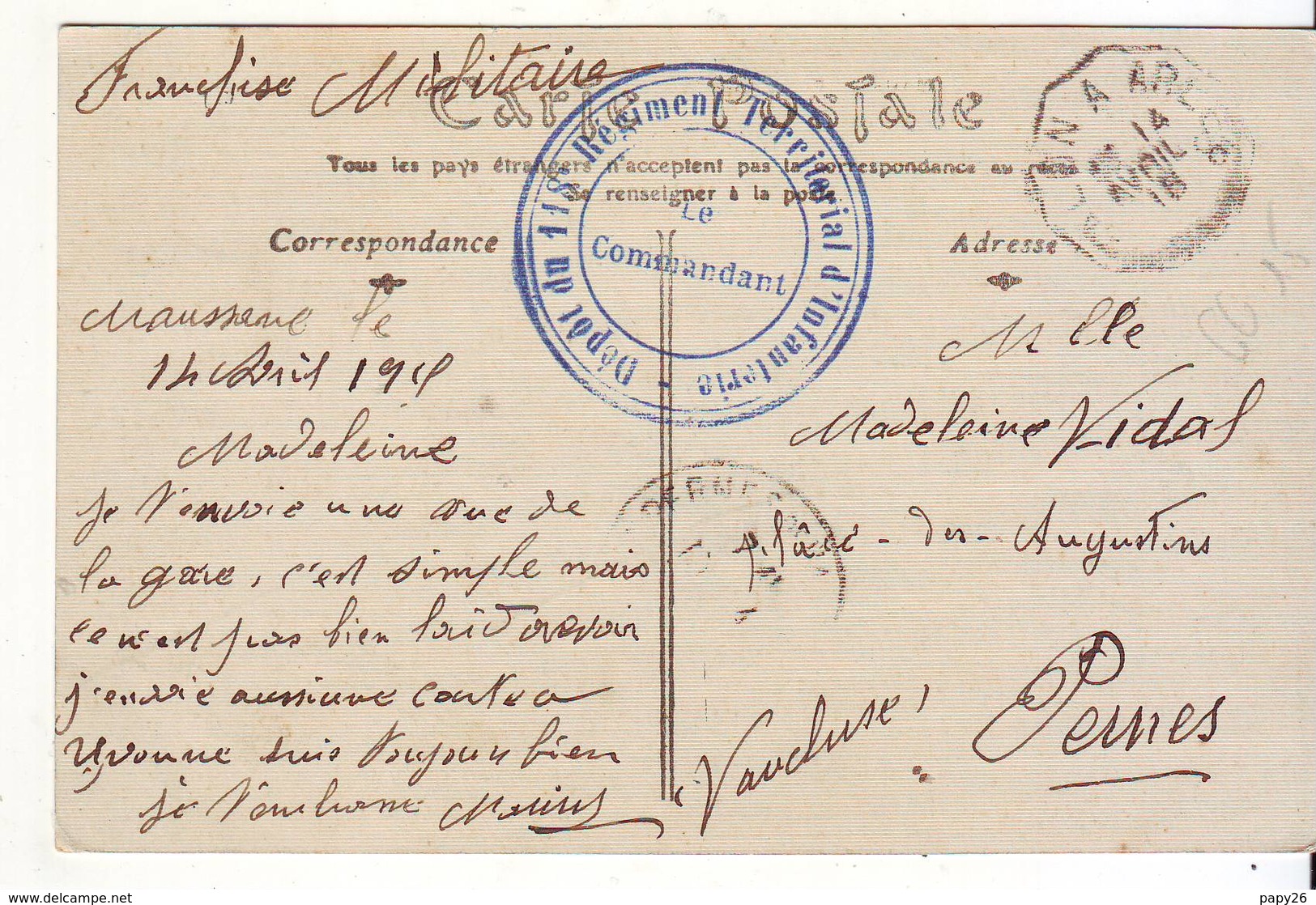 Cpa Maussane  La Gare (carte Toilée) - Other & Unclassified