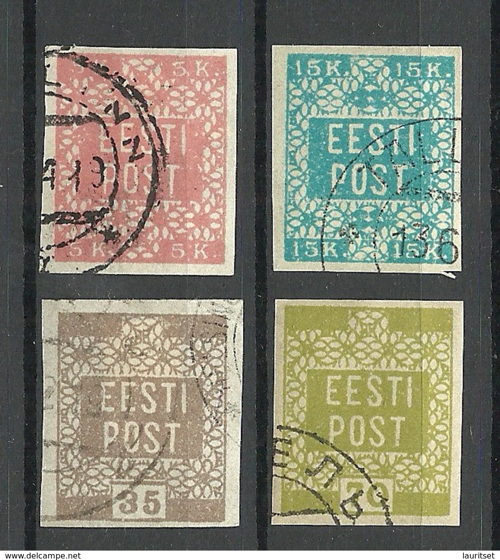 ESTLAND ESTONIA 1918/1919 Michel 1 - 4 O - Estland