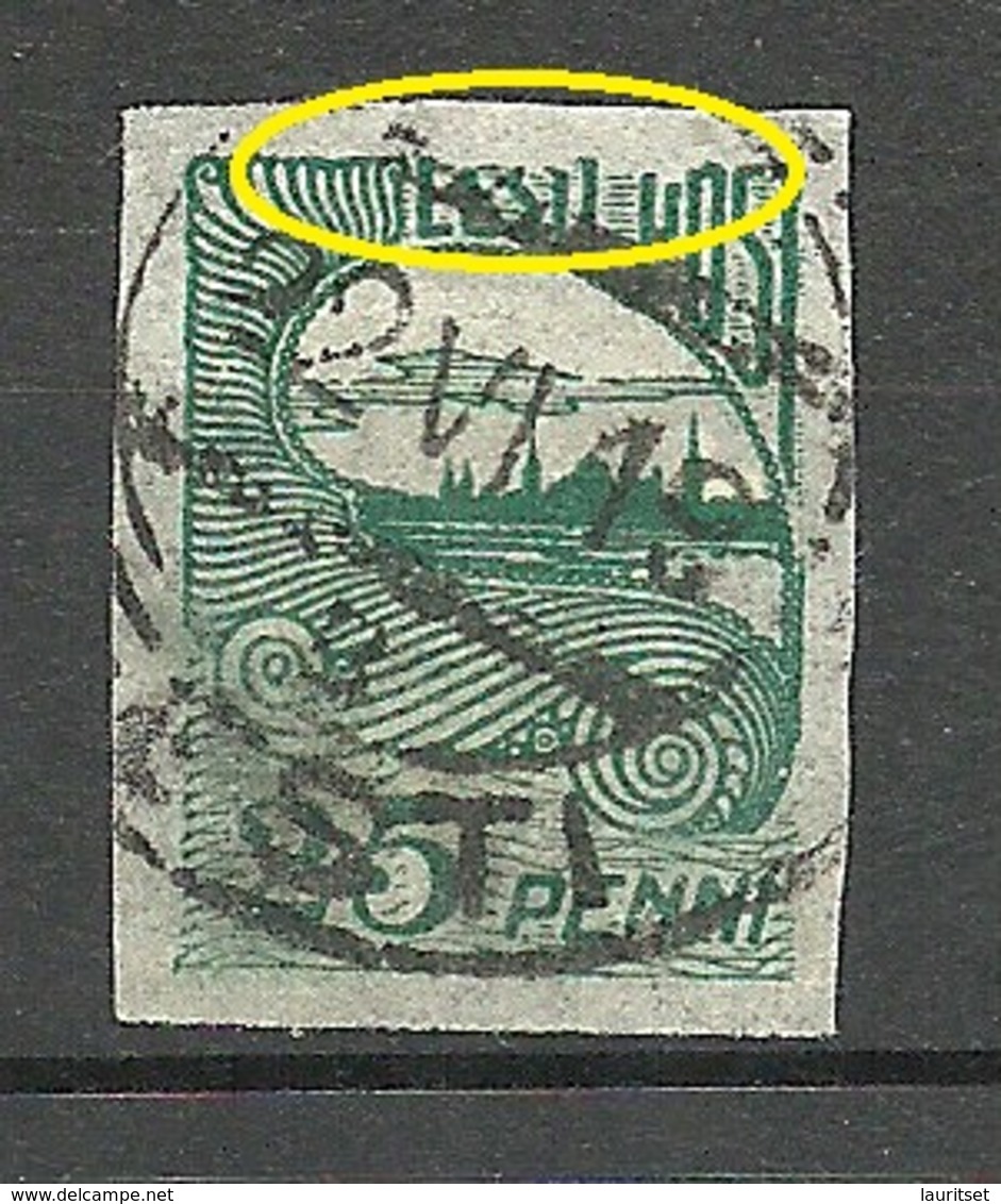 Estland Estonia 1920 Michel 15 E: 7 ERROR Abart Variety O - Estland