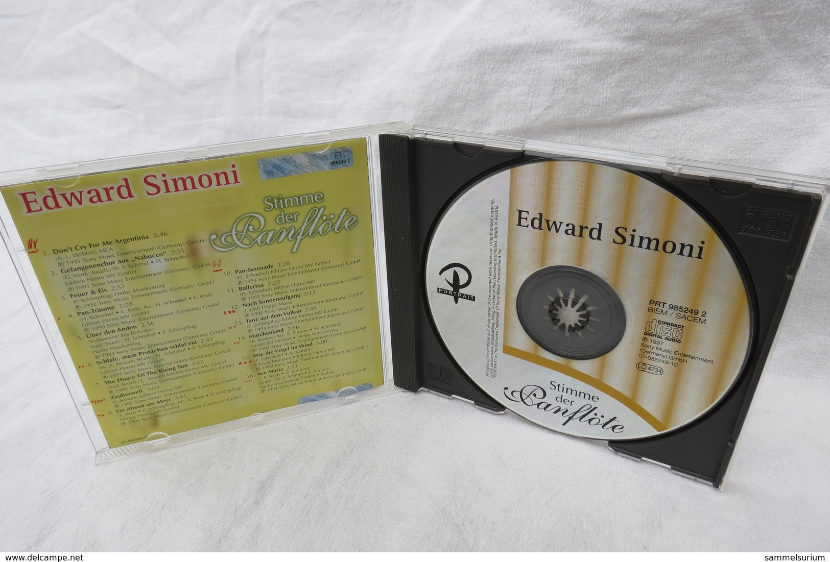 CD "Edward Simoni" Stimme Der Panflöte - Instrumental