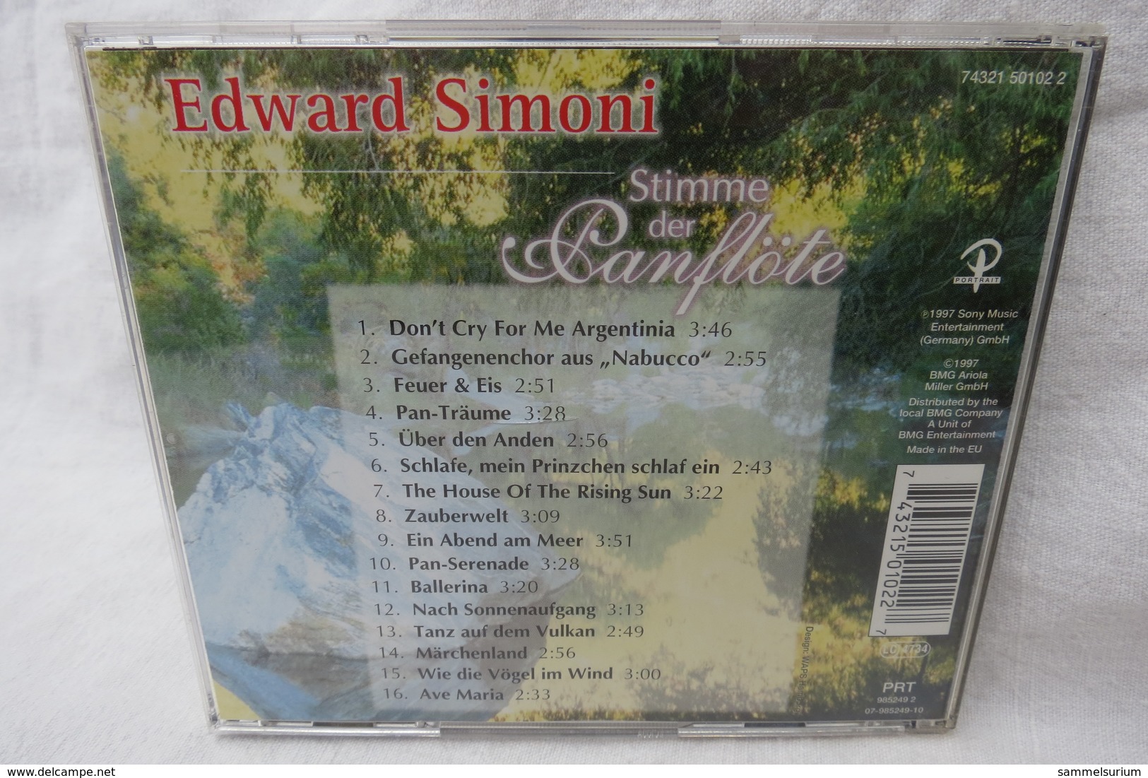 CD "Edward Simoni" Stimme Der Panflöte - Instrumental