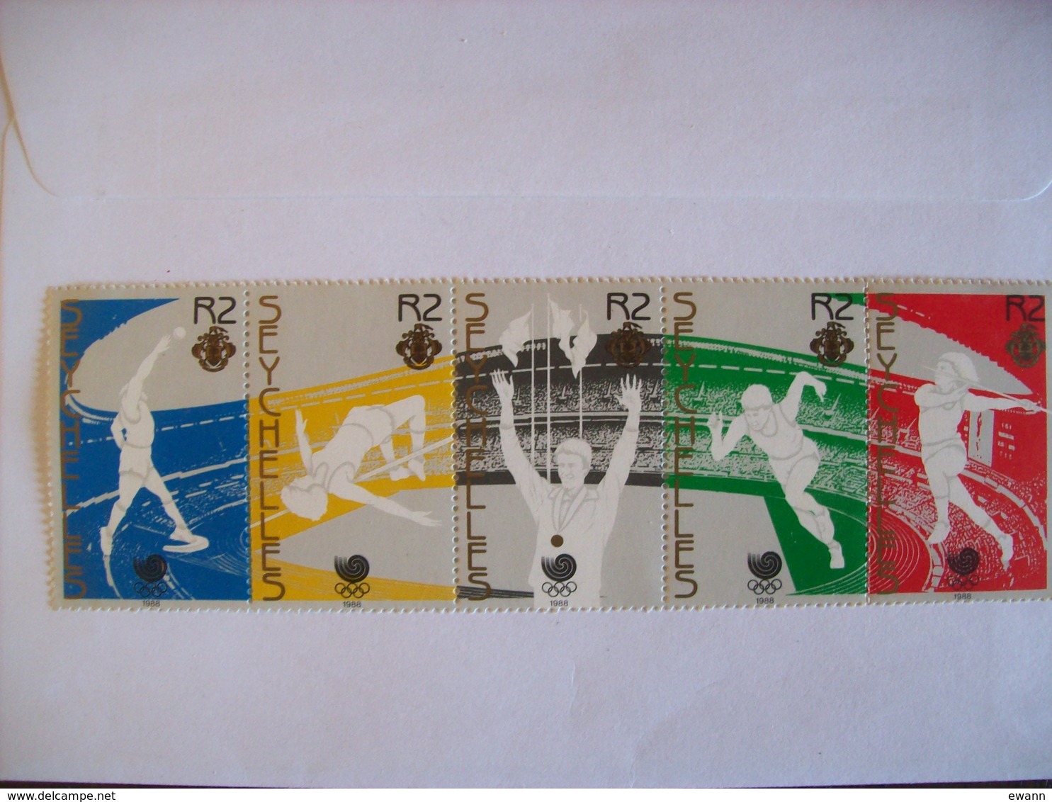 Seychelles:  Timbres N° 656 à 660  (YT) Se Tenant Neufs (sports) - Seychelles (1976-...)