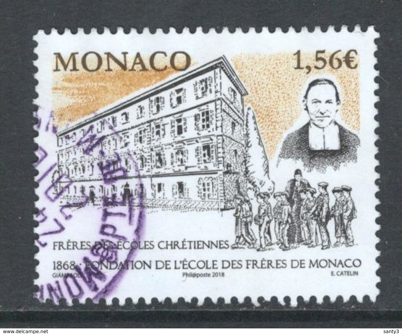 Monaco, Yv 3136 Jaar 2018, Hoge Waarde,  Gestempeld - Oblitérés