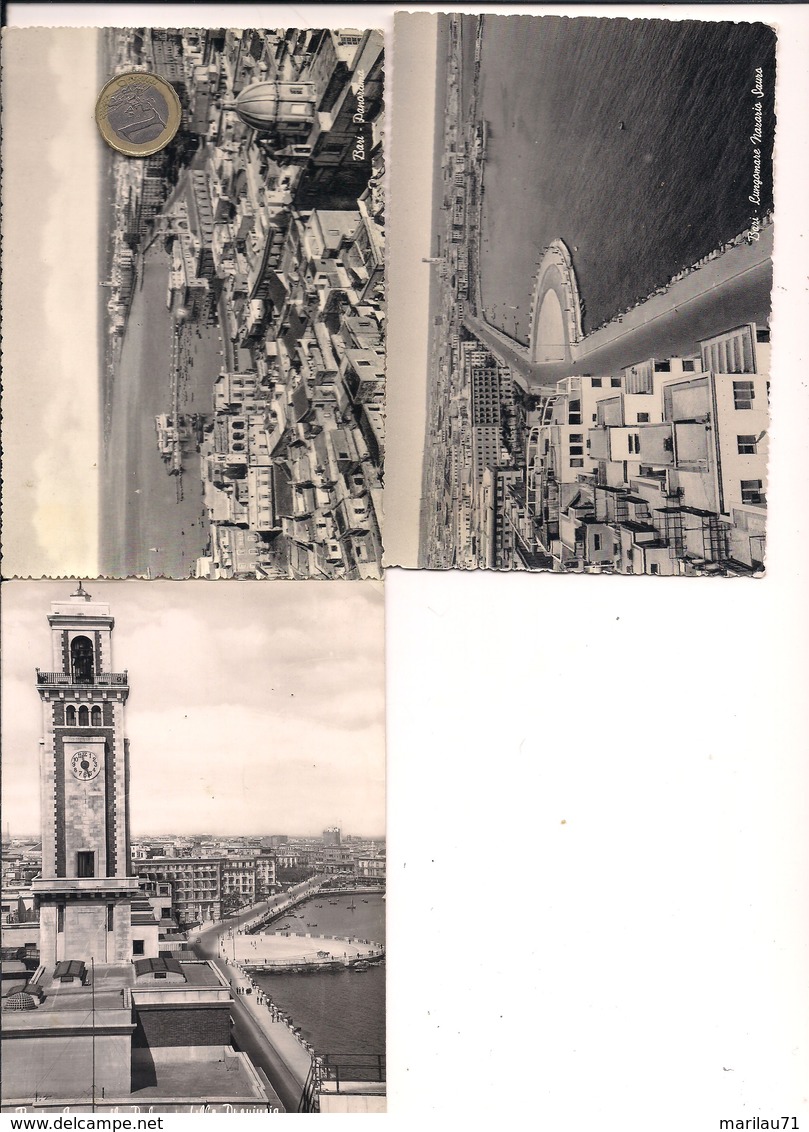 M8775 Puglia Bari 15 Cards Anni '50 Tutte Viaggiate Tranne Una - Bari