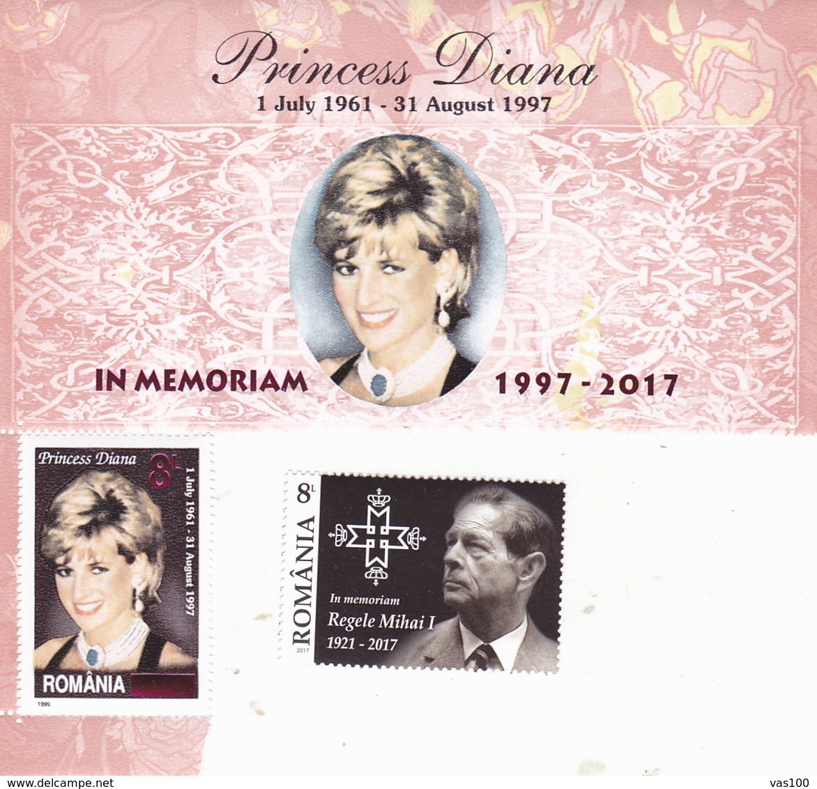 DAIANA AND KING MIHAI  MNH ROMANIA. - Unused Stamps