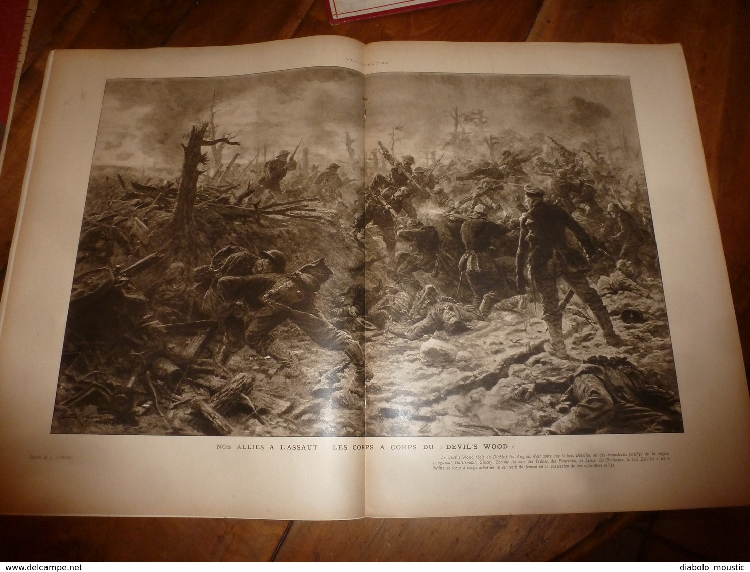 1916 L'ILLUSTRATION (23 Septembre) : Les Chiens-Soldats des belges; Belloy ; Estrée ; Le bois DELVILLE ; Longueval ;