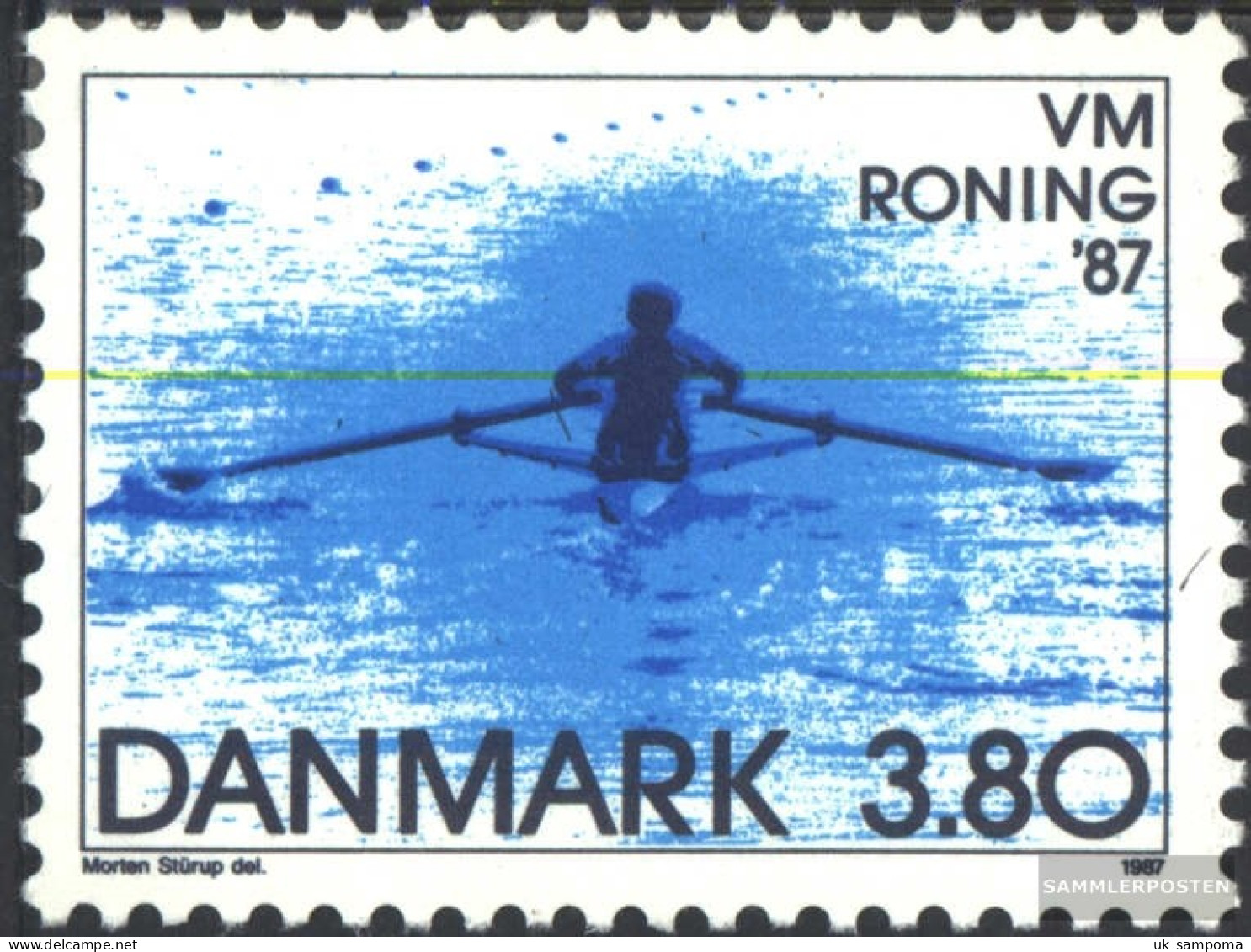 Denmark 899 (complete Issue) Unmounted Mint / Never Hinged 1987 Rowing WM - Unused Stamps