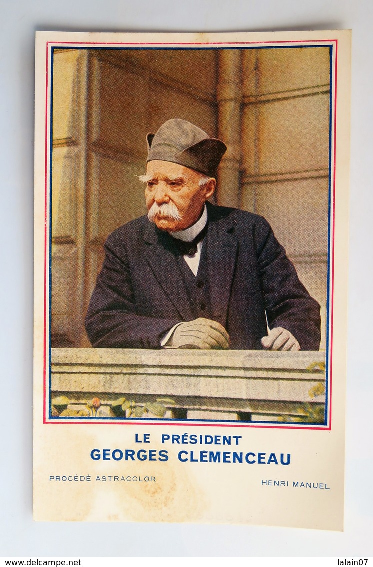 C. P. A. : Le Président GEORGES CLEMENCEAU, Publicité Librairie PLON - Hommes Politiques & Militaires
