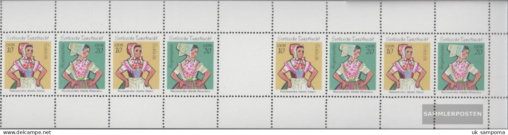 DDR MHB A13A Unmounted Mint / Never Hinged 1971 Sorbian Costumes - Unused Stamps