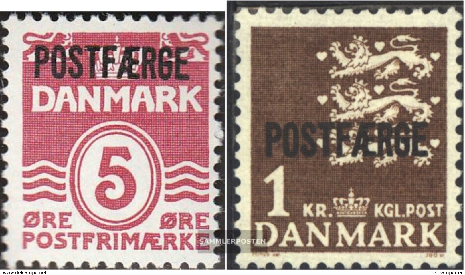 Denmark PA25II,PA34II Without Serifen Unmounted Mint / Never Hinged 1941 Postfähremarken - Unused Stamps