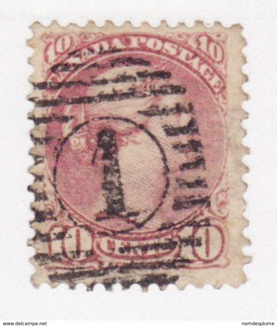 9127) Canada Small Queen Postmark Cancel - Gebraucht