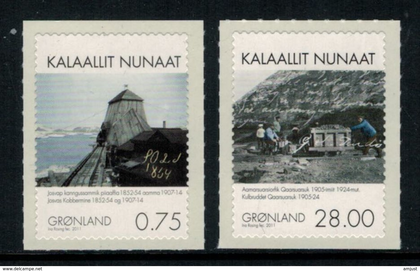 Groenland 2011 // Extraction Minière Au Groenland Timbres Neufs ** MNH No.574-575 Y&T - Nuovi