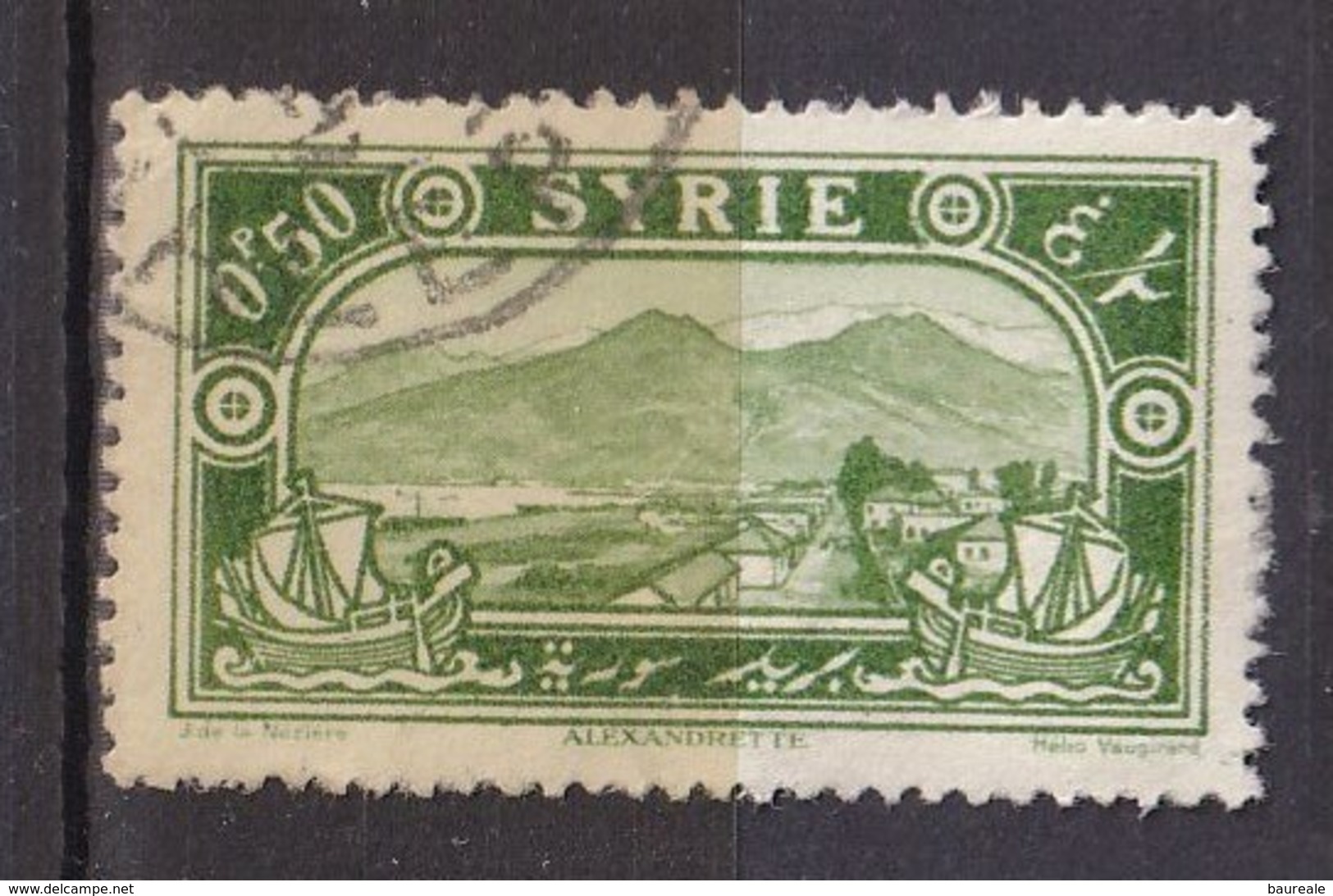 Colonies Françaises - SYRIE -  1925 - Timbre Oblitéré N° YT 156 - Prix Fixe Cote 2017 à 15% - Oblitérés