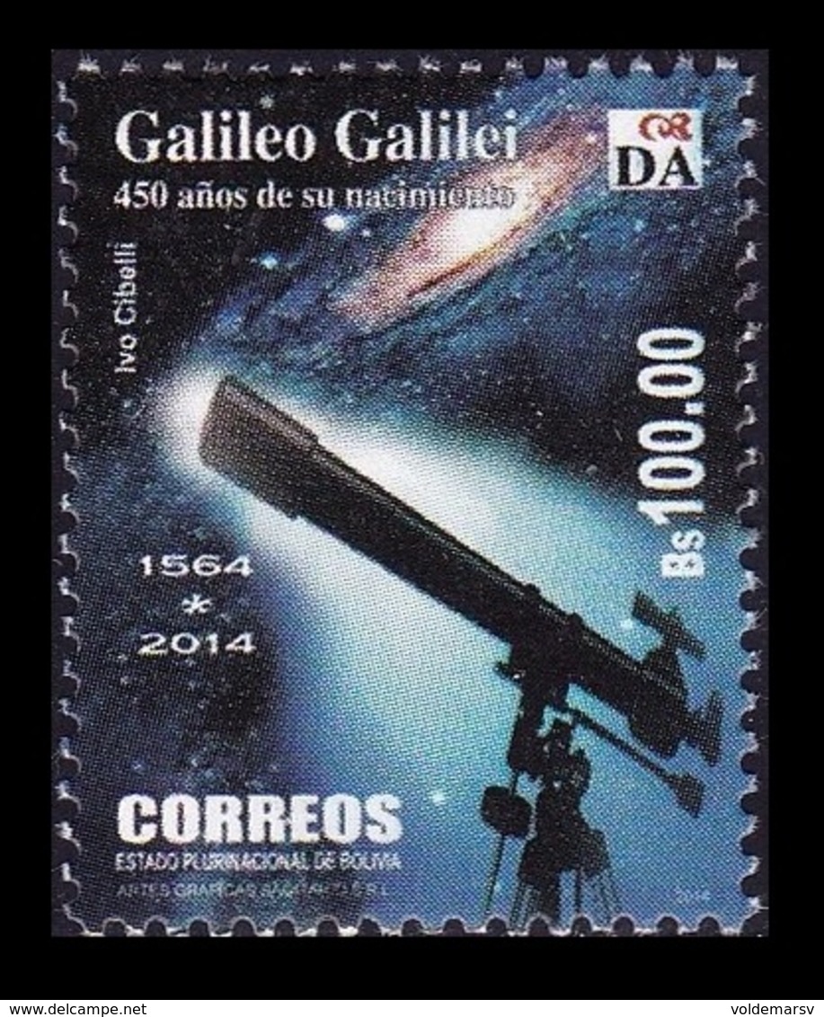 Bolivia 2014 Mih. 1979 Astronomer Galileo Galilei MNH ** - Bolivie