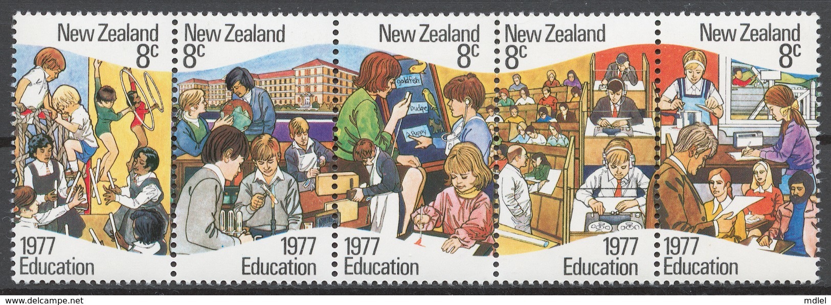 New Zealand 1977 Mi# 711-15** EDUCATION - Ungebraucht