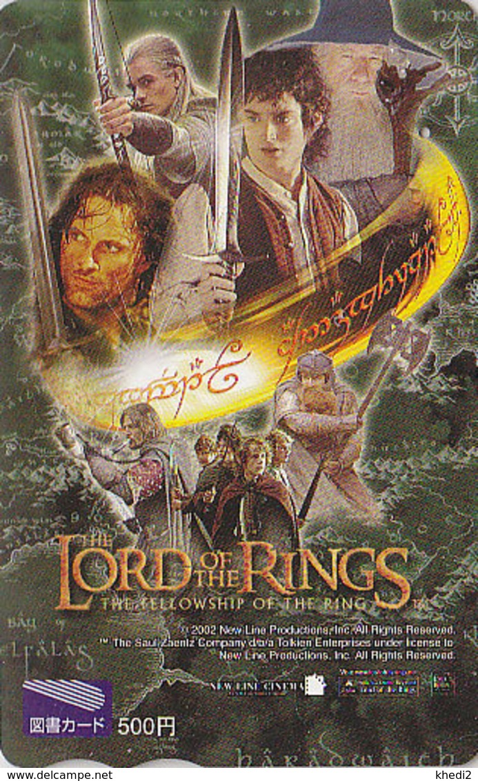 Carte  Prépayée Japon - Cinéma Film - SEIGNEUR DES ANNEAUX - LORD OF THE RINGS - Japan Movie Prepaid Tosho Card - 11252 - Cinéma