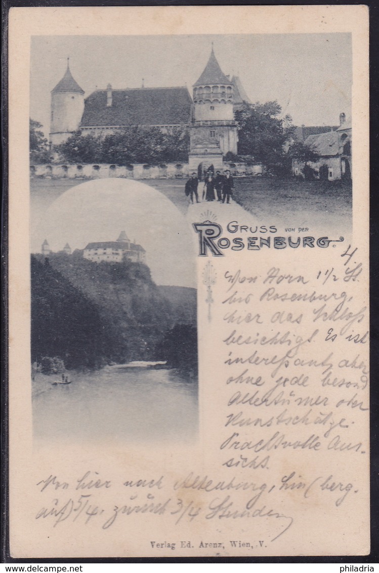 Gruss Aus Rosenburg, Mailed 1899 - Rosenburg