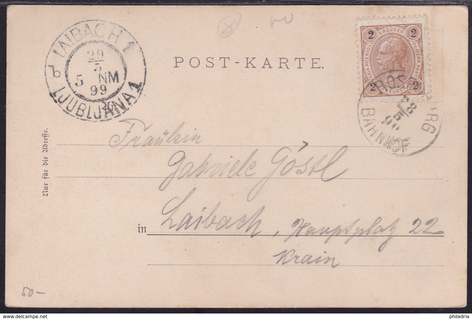 Gruss Aus Rosenburg, Mailed 1899 - Rosenburg