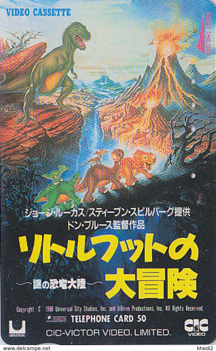 TC JAPON / 110-011 - Cinéma Film - LITTLE DINOSAUR By GEORGE LUCAS & STEVEN SPIELBERG - MOVIE JAPAN Phonecard -  L11256 - Cinéma