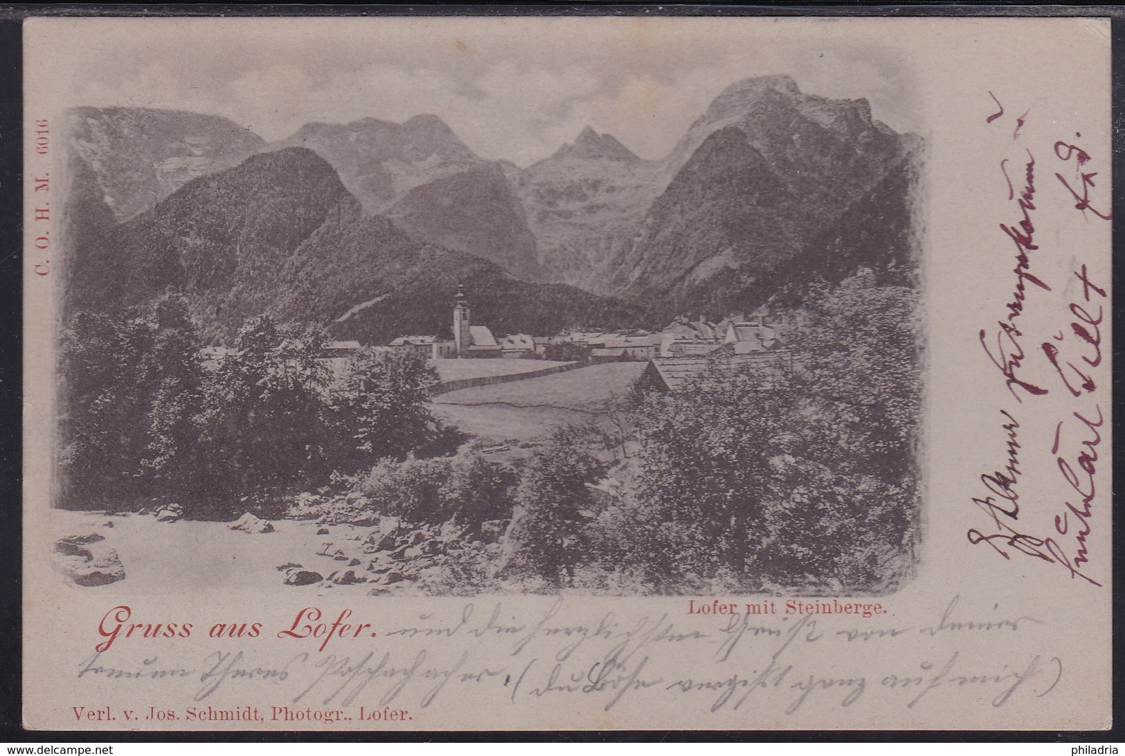 Lofer, General View, Mailed1898 - Lofer