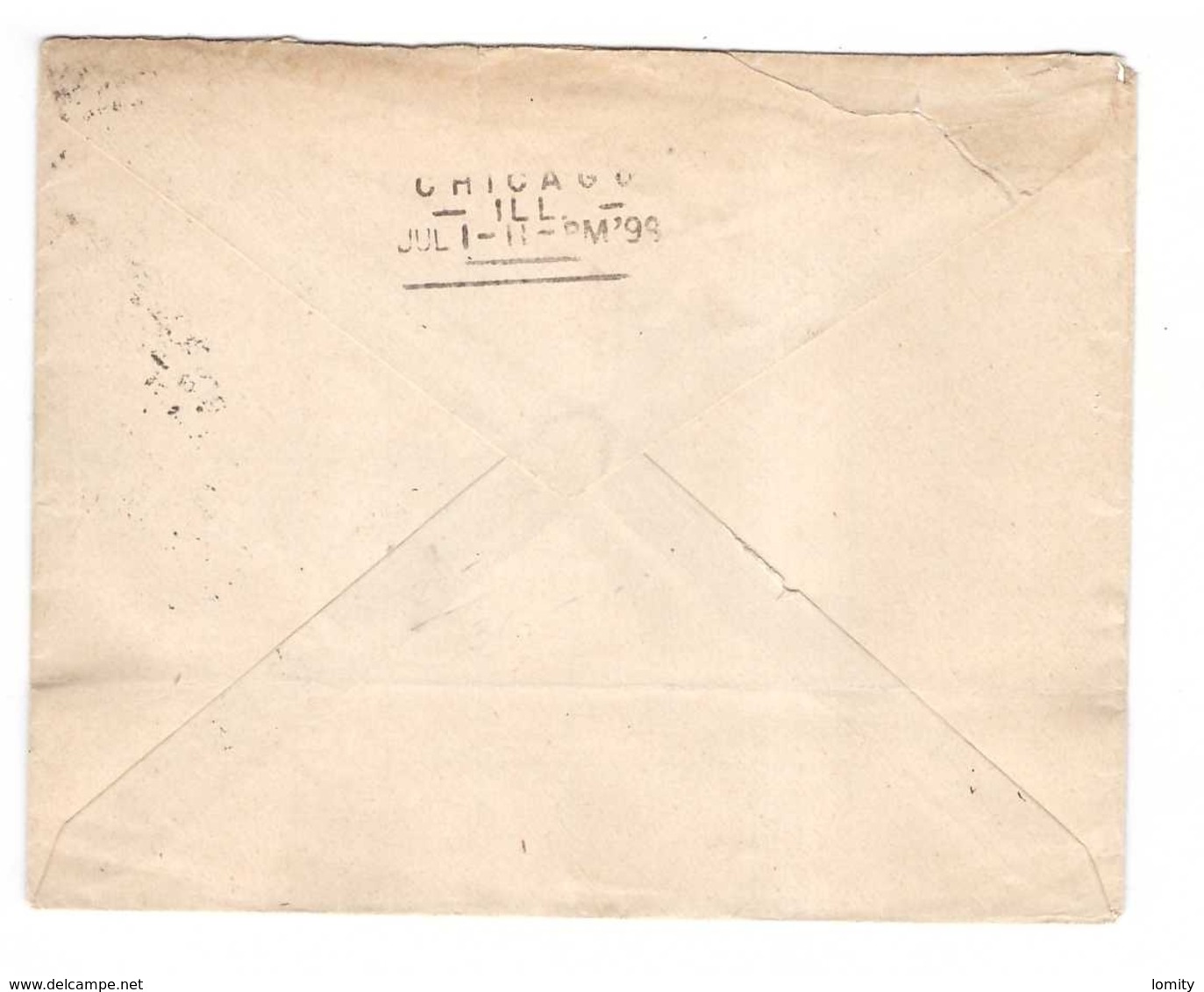 Cuba 1899 Lettre Cover Havana + Timbre Us Surchargé Cuba + 5c De Peso à Destination De Chicago Illinois - Lettres & Documents