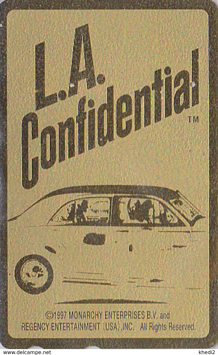 RR RARE TC DOREE Japon / 110-201092 - Cinéma Film - L.A. CONFIDENTIAL** ONE PUNCH **- Japan Movie GOLD Phonecard - 11259 - Cinéma