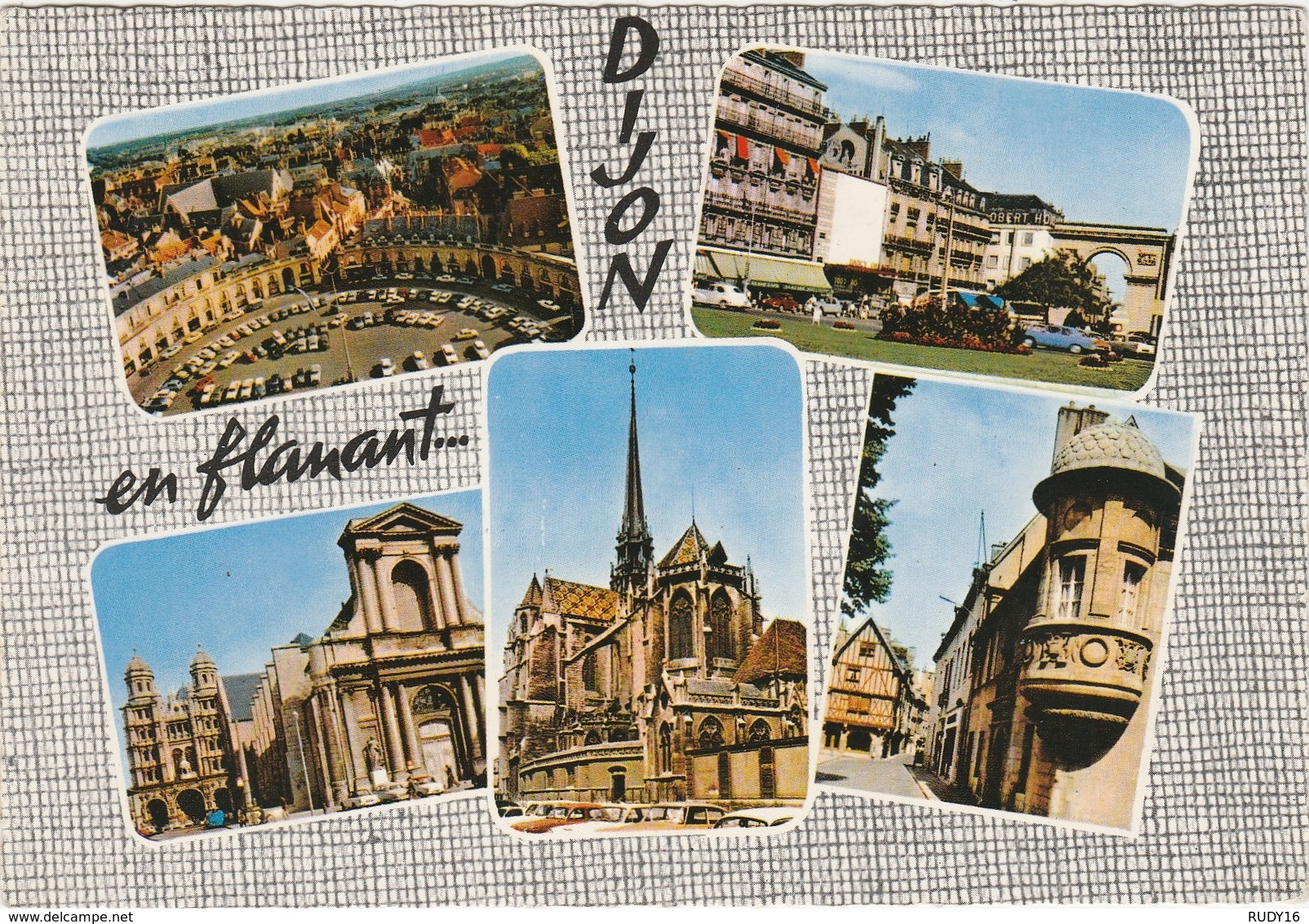 DIJON    -   5 VUES SOUVENIR   -   Edition : La Cigogne De Lyon  N° 21.999.17 - Dijon
