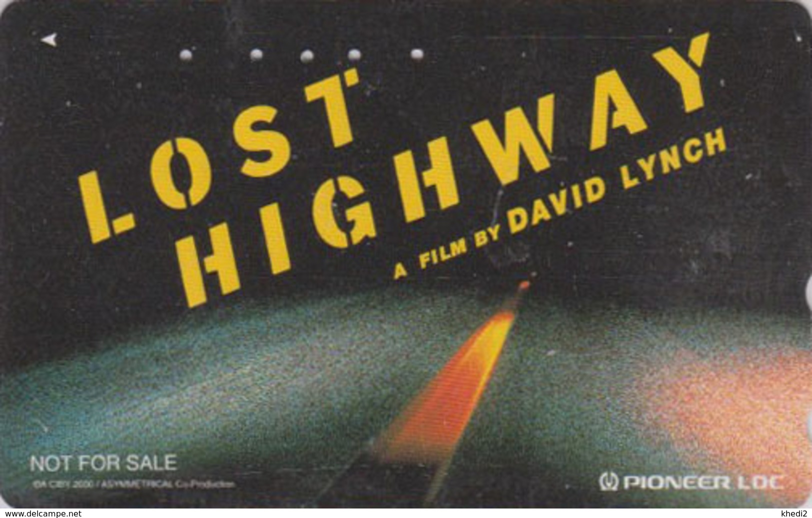 Télécarte JAPON / 110-016 - CINEMA FILM - LOST HIGHWAY By DAVID LYNCH - MOVIE JAPAN Phonecard / Space - NFS L 11265 - Kino