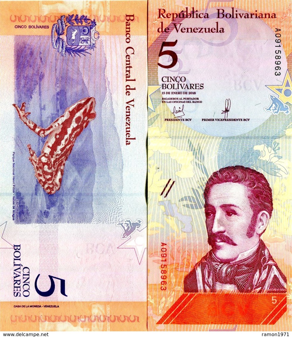 Venezuela - 5 Bolivar 2018  UNC - Venezuela