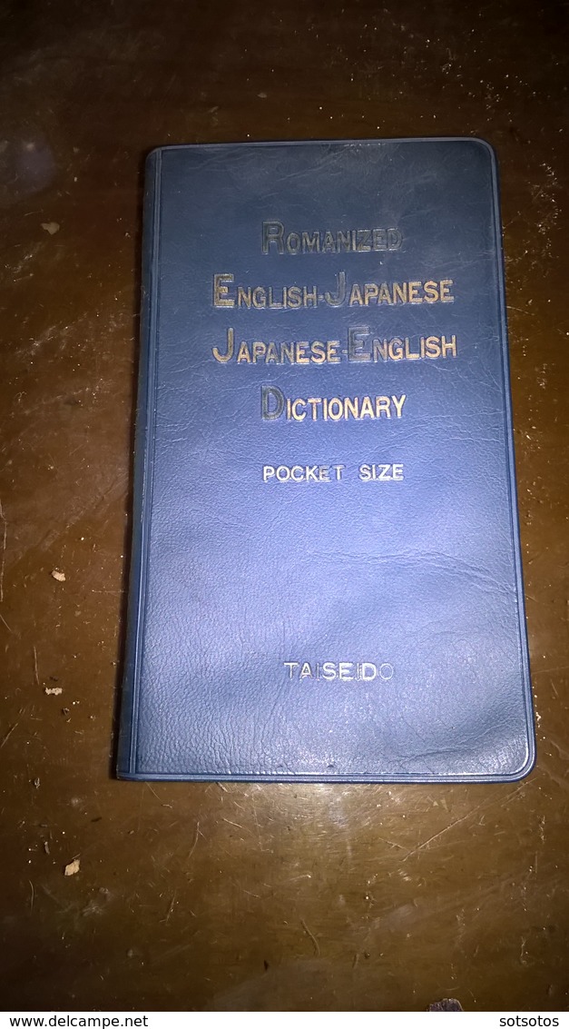 ROMANIZED ENGLISH-JAPANESE  JAPANESE-ENGLISH DICTIONARY By Hiroshi TAKAHASHI – Kyôko TAKAHASHI (TAISEIDO 1986) - 330+222 - Dictionaries