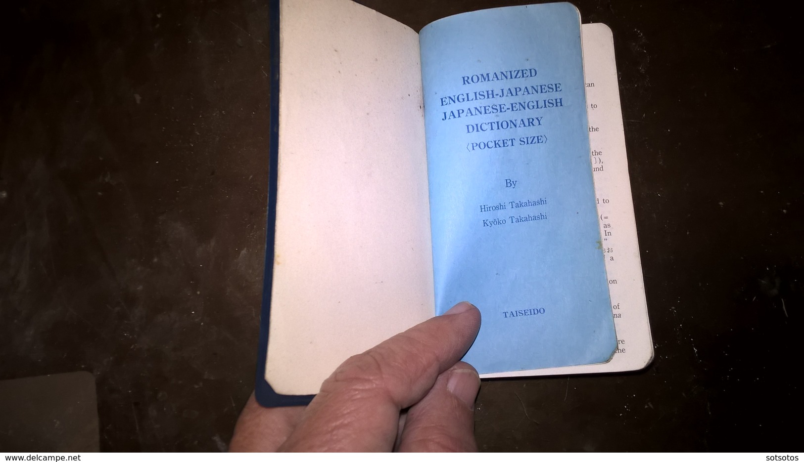 ROMANIZED ENGLISH-JAPANESE  JAPANESE-ENGLISH DICTIONARY By Hiroshi TAKAHASHI – Kyôko TAKAHASHI (TAISEIDO 1986) - 330+222 - Dictionaries