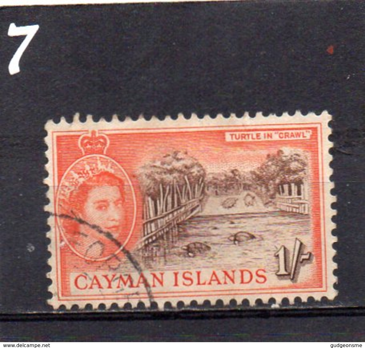 1953 QE11 Definitive Issue 1/- Used - Cayman Islands