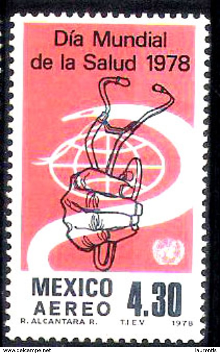 652   Stethoscope - Mexico Yv 457 - MNH - Free Shipping - 1,25  A18 - Médecine