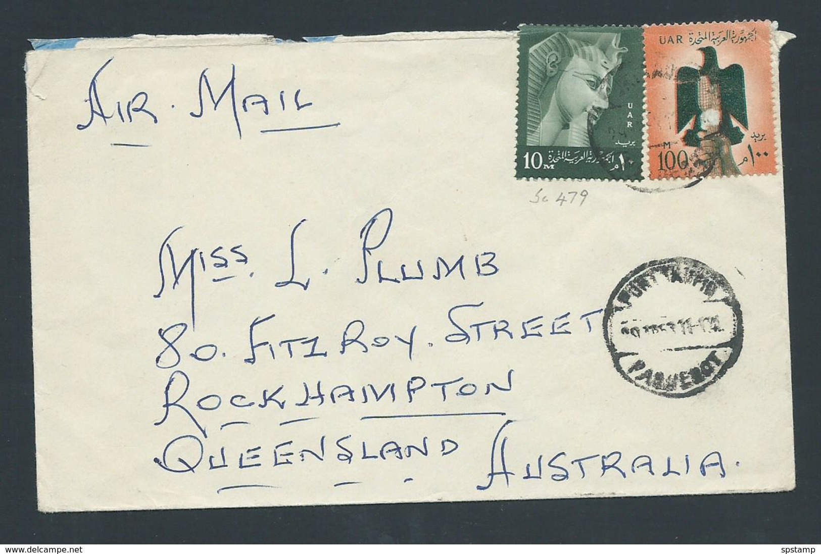 Egypt 1963 Paquebot Cover Port Said To Queensland Australia - Covers & Documents