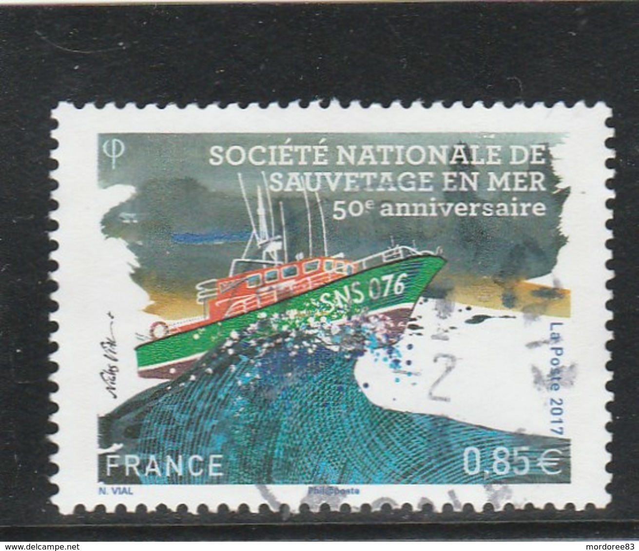 FRANCE 2017 SAUVETAGE EN MER 50E ANNIVERSAIRE OBLITERE  YT 5151 - Oblitérés