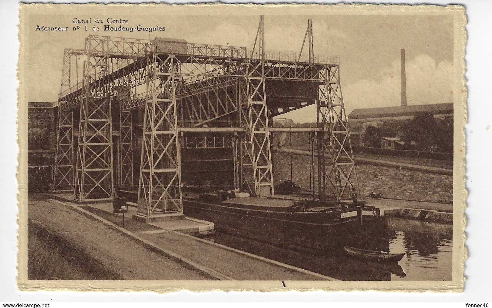 BELGIQUE - Canal Du Centre, Ascenseur N°1 De HOUDENG-GOEGNIES - Péniche (Z190) - La Louvière