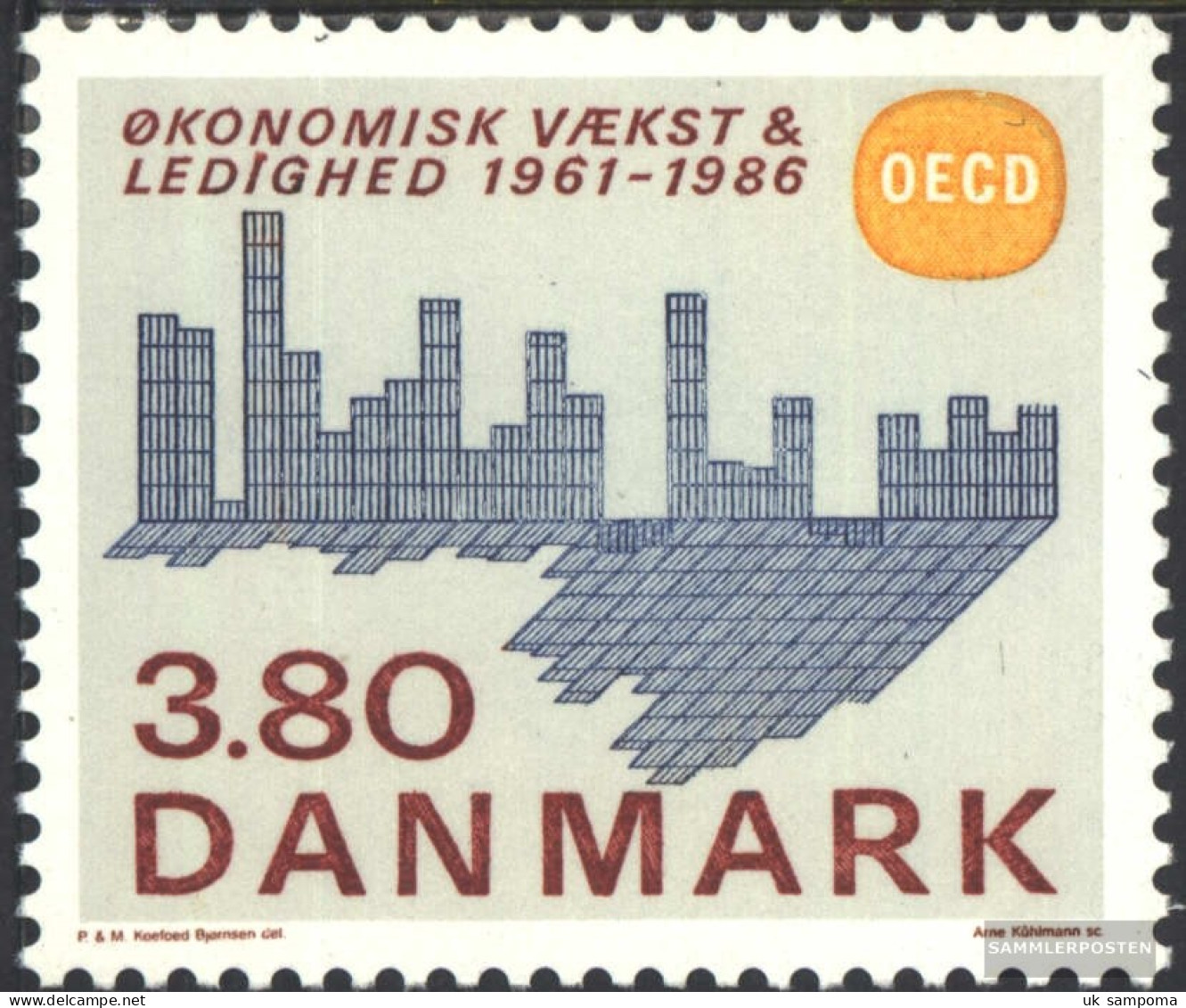 Denmark 887 (complete Issue) Unmounted Mint / Never Hinged 1986 OECD - Ungebraucht