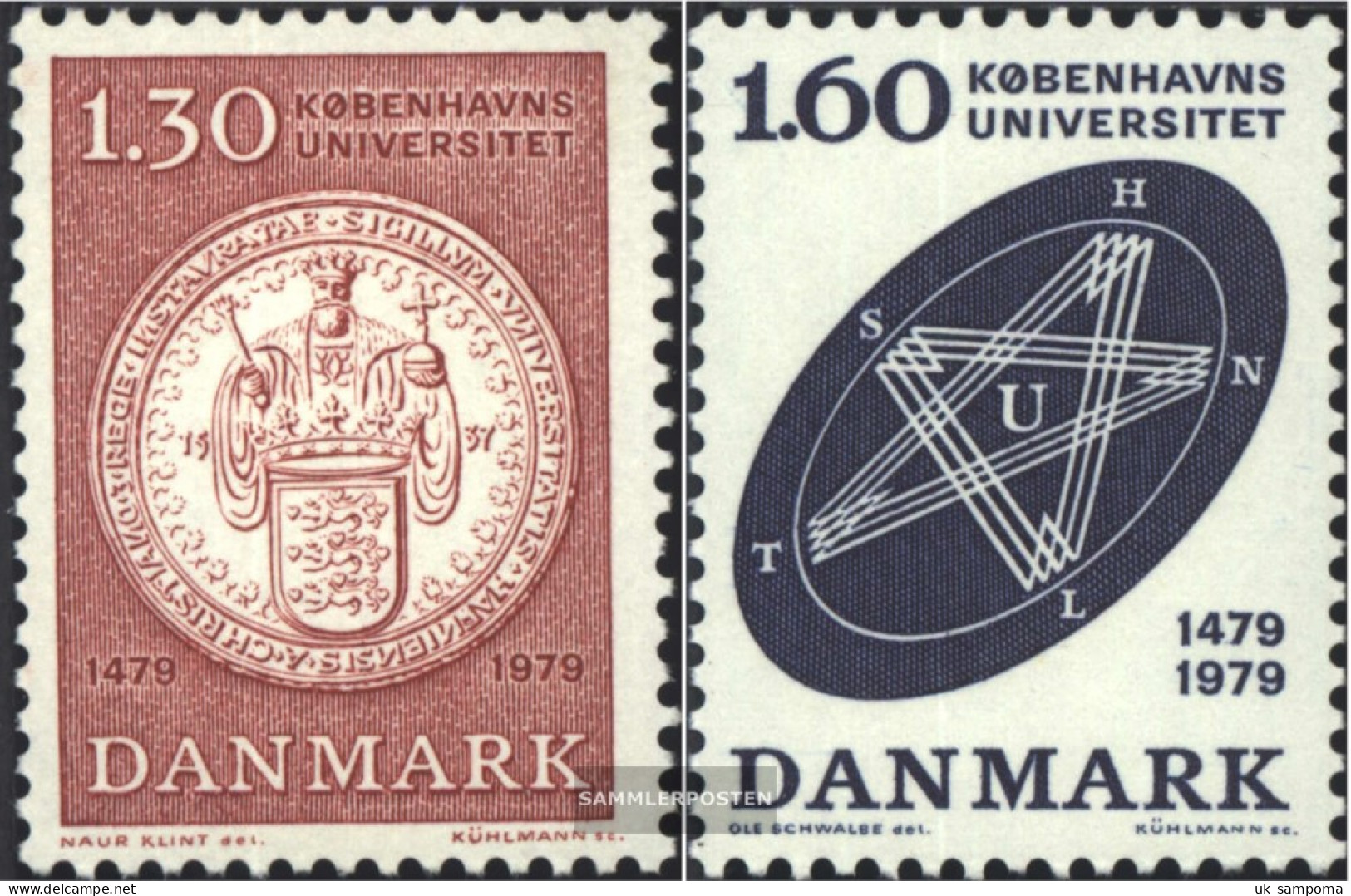 Denmark 677-678 (complete Issue) Unmounted Mint / Never Hinged 1979 University Copenhagen - Ongebruikt