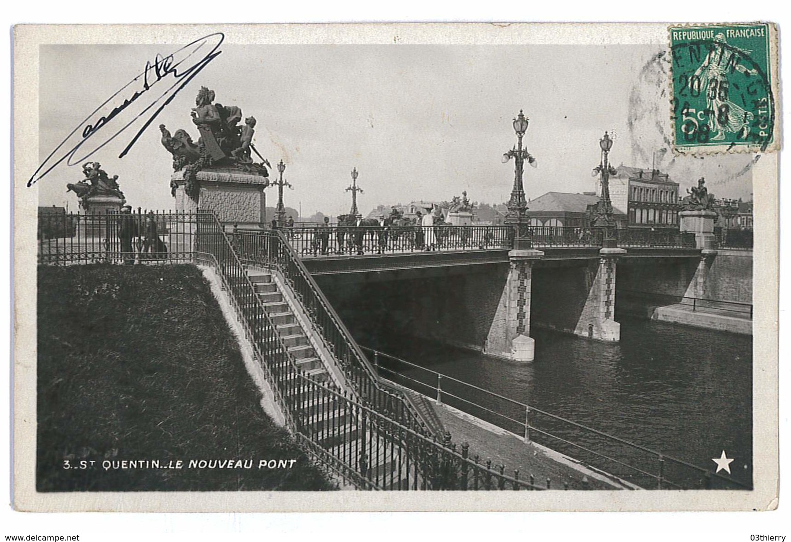 CPA 02 SAINT-QUENTIN LE NOUVEAU PONT - Saint Quentin