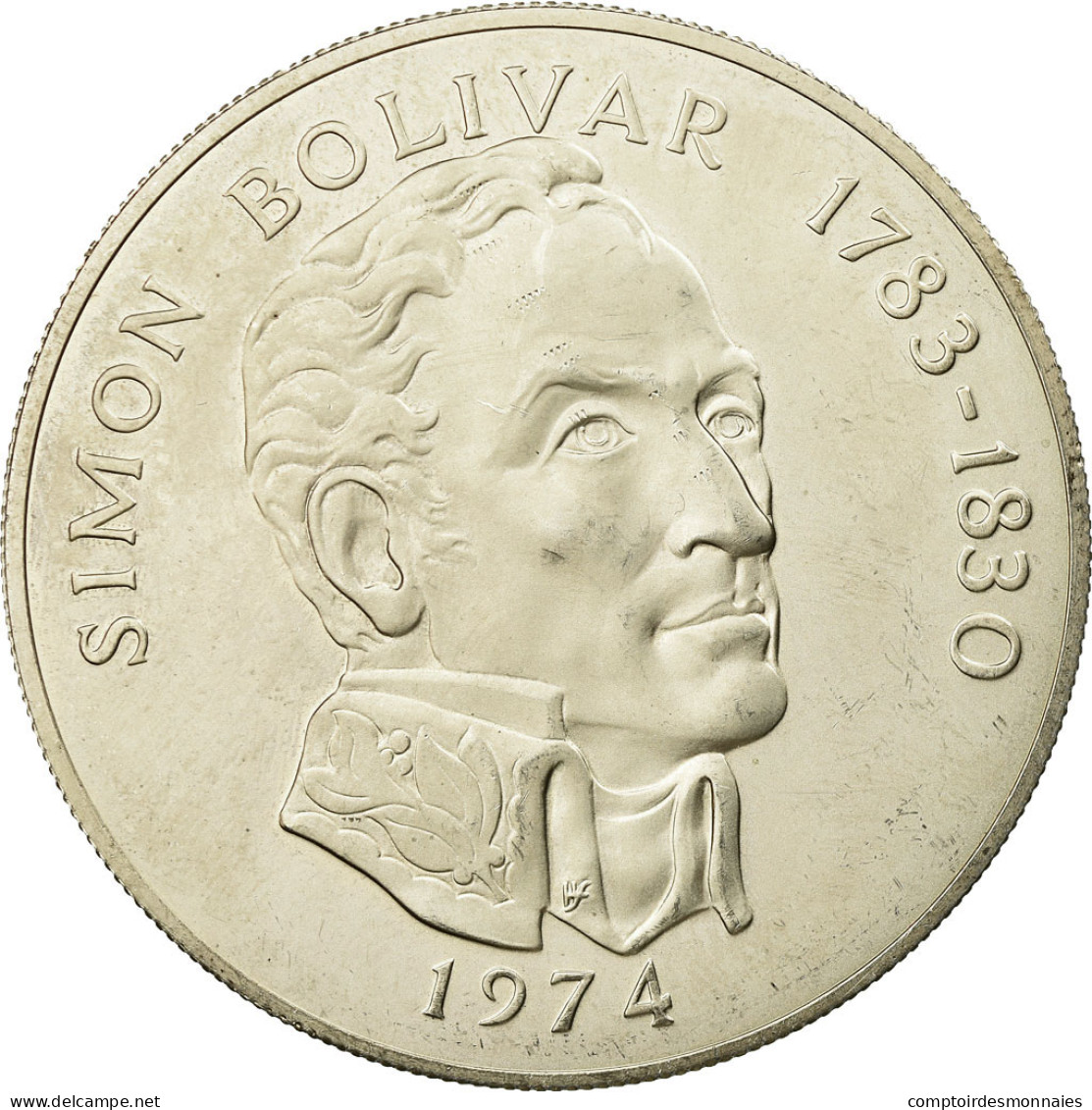 Monnaie, Panama, 20 Balboas, 1974, U.S. Mint, SUP, Argent, KM:31 - Panama